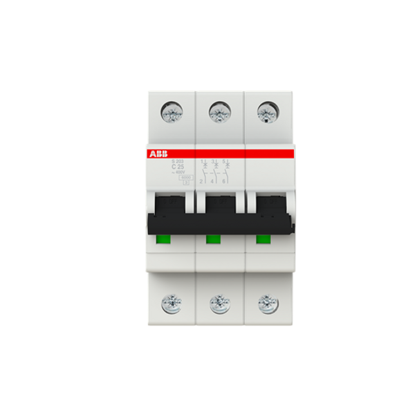 S203-C25 Miniature Circuit Breaker - 3P - C - 25 A image 6