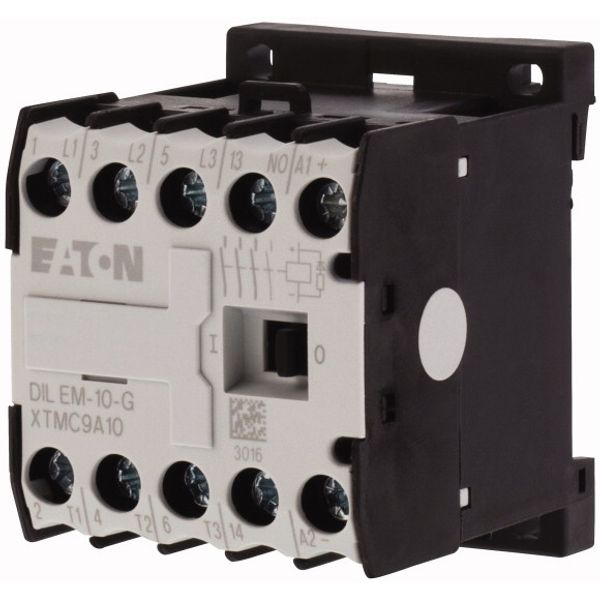 Contactor, 48 V 50 Hz, 3 pole, 380 V 400 V, 4 kW, Contacts N/O = Normally open= 1 N/O, Screw terminals, AC operation image 3