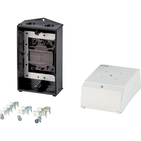 Insulated enclosure CI-K2H, H x W x D = 181 x 100 x 80 mm, for T0-3, T0-4, hard knockout version, with mounting plate screen image 3