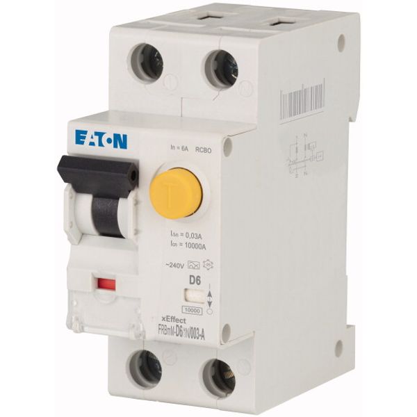 RCD/MCB combination, 6 A, 30 mA, MCB trip characteristic: D, 1p+N, RCD trip characteristic: A image 3