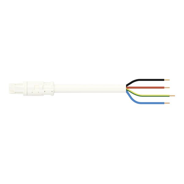 pre-assembled connecting cable;Eca;Socket/open-ended;white image 3