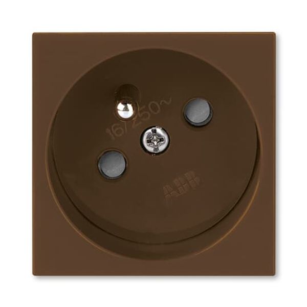 5525N-C02357 H Socket outlet 45×45 with earthing pin, shuttered ; 5525N-C02357 H image 1