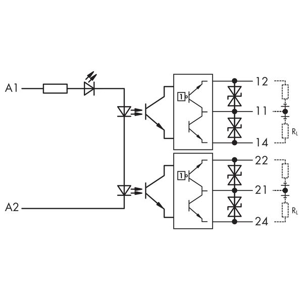 Optocoupler module 2-port Nominal input voltage: 24 VDC image 7