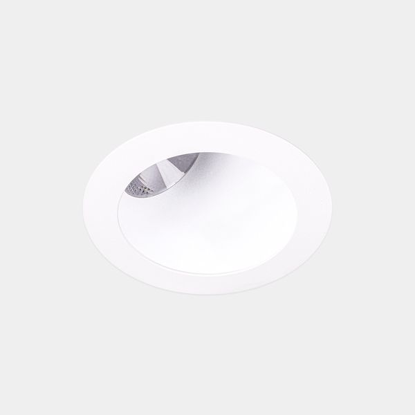 Downlight Play Deco Asymmetrical Round Fixed 6.4W LED warm-white 2700K CRI 90 13.6º ON-OFF White/white IP54 509lm image 1