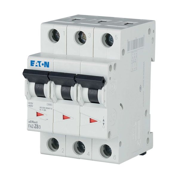 Miniature circuit breaker (MCB), 8 A, 3p, characteristic: Z image 16