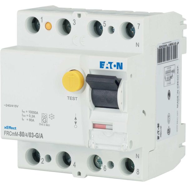 Residual current circuit breaker (RCCB), 80A, 4p, 300mA, type G/A image 13