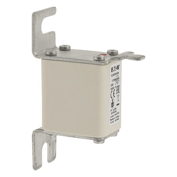 Fuse-link, high speed, 32 A, AC 690 V, DIN 00, 30 x 67 x 100 mm, gR, DIN, IEC, single indicator image 13