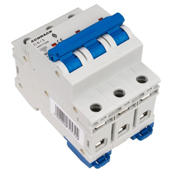 Miniature Circuit Breaker (MCB) AMPARO 10kA, C 6A, 3-pole image 3