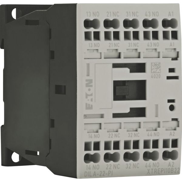 Contactor relay, 110 V 50 Hz, 120 V 60 Hz, 2 N/O, 2 NC, Push in terminals, AC operation image 8