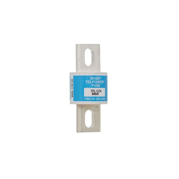 Eaton Bussmann series TPL telecommunication fuse, 170 Vdc, 500A, 100 kAIC, Non Indicating, Current-limiting, Bolted blade end X bolted blade end, Silver-plated terminal image 4