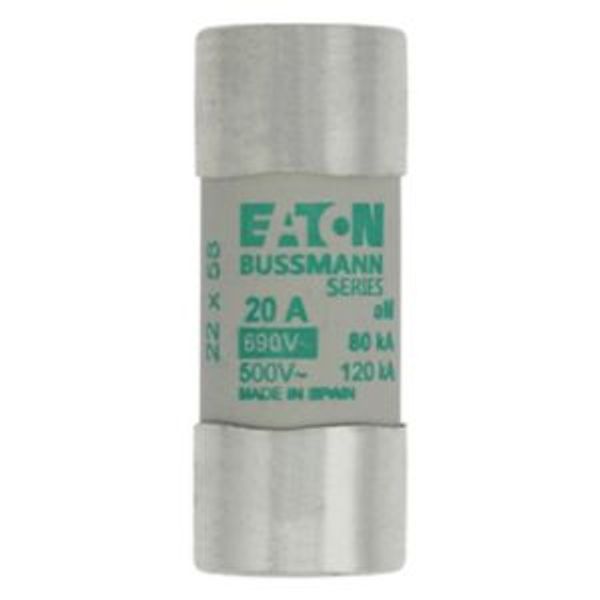 Fuse-link, LV, 20 A, AC 690 V, 22 x 58 mm, aM, IEC image 4