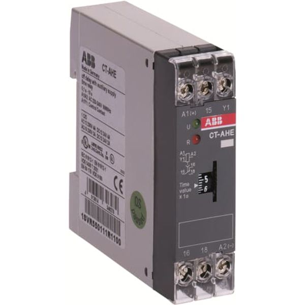 CT-AHE Time relay, OFF-delay 1c/o, 3-300s, 220-240VAC image 2