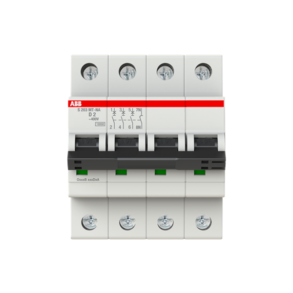 S203MT-D2NA Miniature Circuit Breakers MCBs - 3+NP - D - 2 A image 5