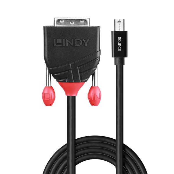 1m Mini Display Port to DVI Adapter Cable Connects a single Mini DisplayPort device to a single DVI Display with a maximum resolution of 1920x1200@60Hz image 2