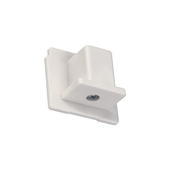 EUTRAC end cap for 3-phase track, white RAL 9016 image 1