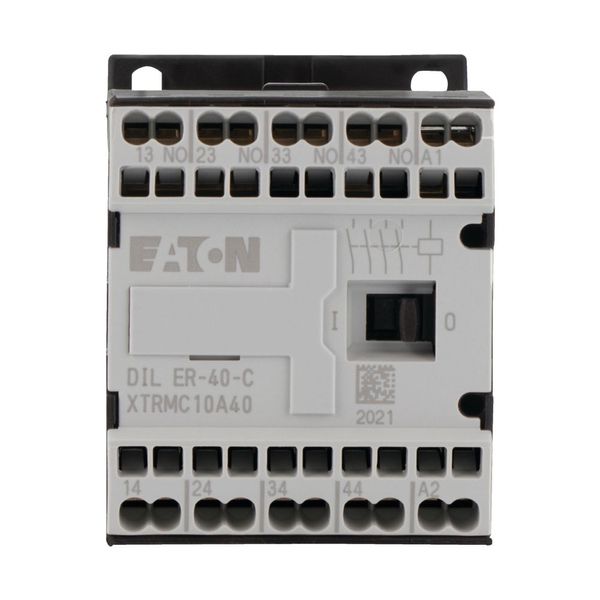 Contactor relay, 42 V 50/60 Hz, N/O = Normally open: 4 N/O, Spring-loaded terminals, AC operation image 13