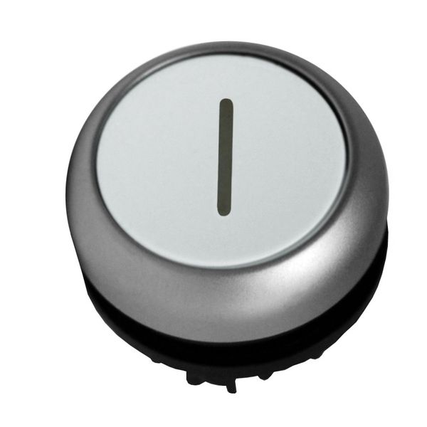 Push-button flat, `1ï, stay-put, white image 1