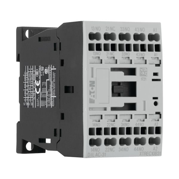 Contactor relay, 24 V 50 Hz, 3 N/O, 1 NC, Spring-loaded terminals, AC operation image 10