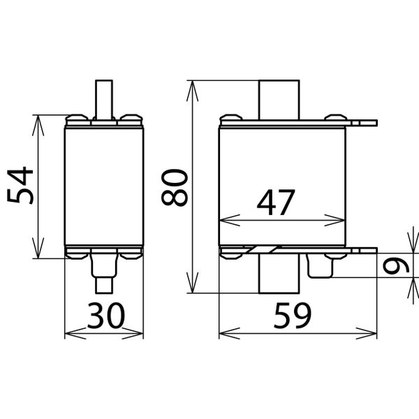 Surge arrester Type 2 / single-pole 280V a.c. for NH00 fuse holders image 2