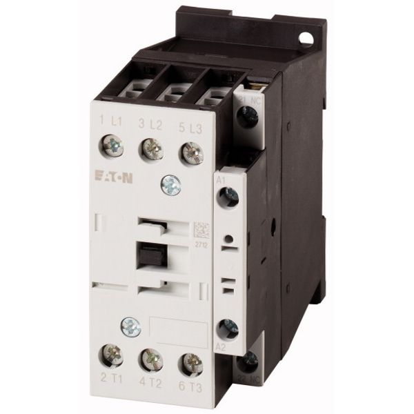 Contactor, 3 pole, 380 V 400 V 7.5 kW, 1 NC, 230 V 50 Hz, 240 V 60 Hz, AC operation, Screw terminals image 1