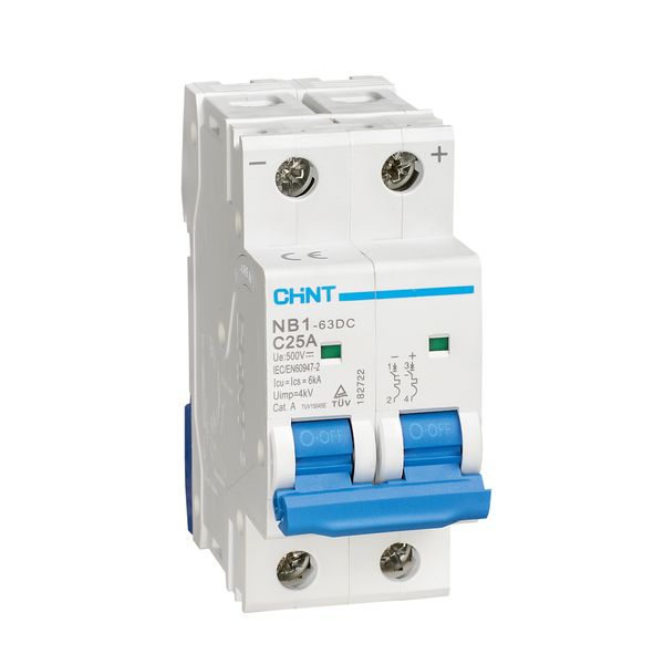 Automatic switch for direct current 4P C40 DC1000V 6kA (NB1DC-4P-C40-1000V) image 1