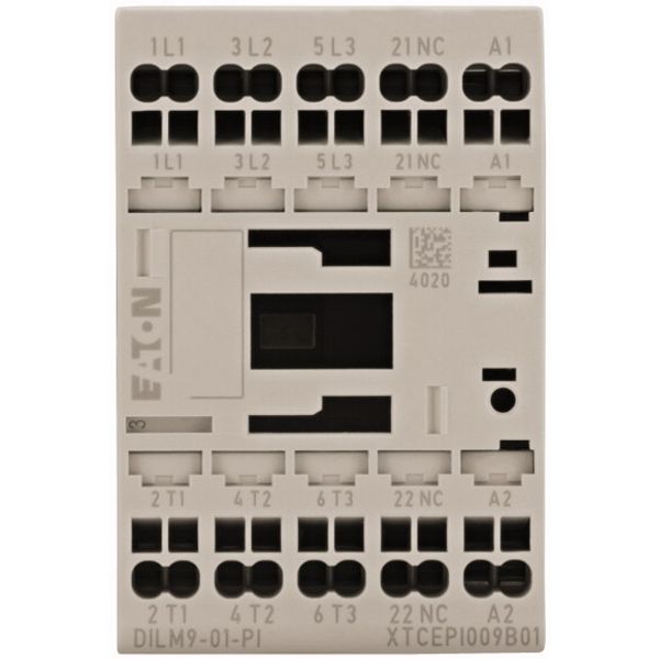 Contactor, 3 pole, 380 V 400 V 4 kW, 1 NC, 42 V 50 Hz, 48 V 60 Hz, AC operation, Push in terminals image 1