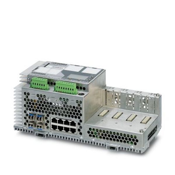 Gigabit Modular Switch with 12 integrated Gigabit ports, modules can be added to extend to up to 28 Ethernet ports image 1