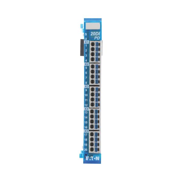 Digital input module, 20 digital inputs 24 V DC each, pulse-switching, 5.0 ms image 16