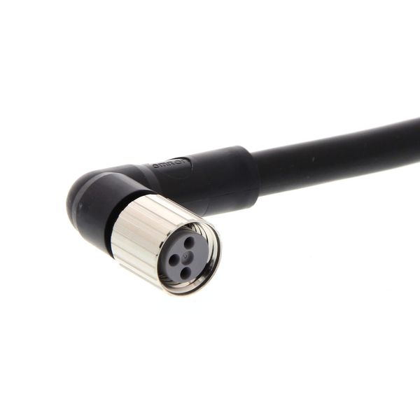 Sensor cable, M8 right-angle socket (female), 3-poles, PVC fire-retard image 2