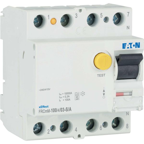 Residual current circuit breaker (RCCB), 100A, 4p, 300mA, type S/A image 15