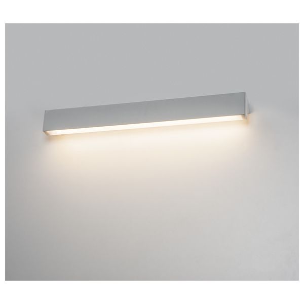 L-LINE 60 LED,wall & ceiling light,IP44,3000K,820lm,silver image 3