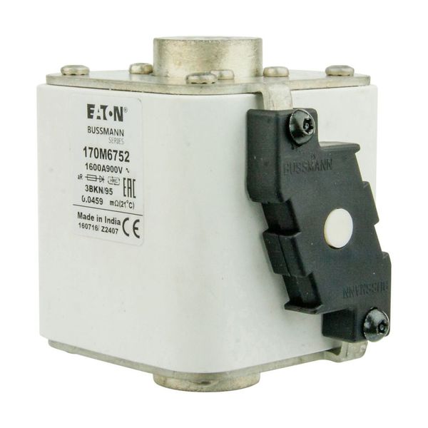 Fuse-link, high speed, 1250 A, AC 1250 V, 2 x size 3, 74 x 52 x 167 mm, aR, IEC, single indicator image 9