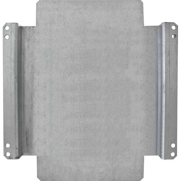 ZX605 Mounting plate, Field width: 1, 300 mm x 250 mm x 2 mm image 1