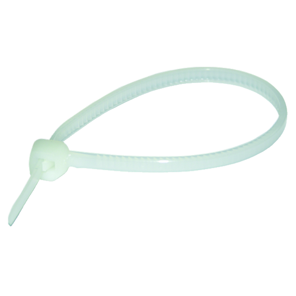 Cable cable tie transparent nylon 280x7.6 mm image 1