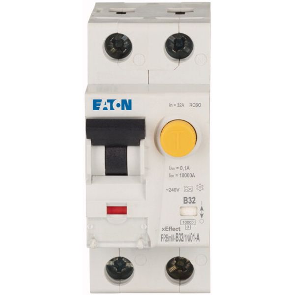 RCD/MCB combination, 32 A, 100 mA, MCB trip characteristic: B, 1p+N, RCD trip characteristic: A image 2