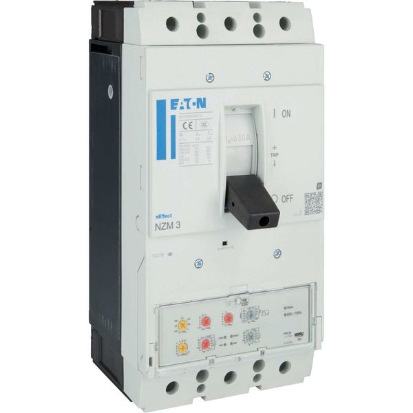 NZM3 PXR20 circuit breaker, 630A, 3p, screw terminal, earth-fault protection image 15