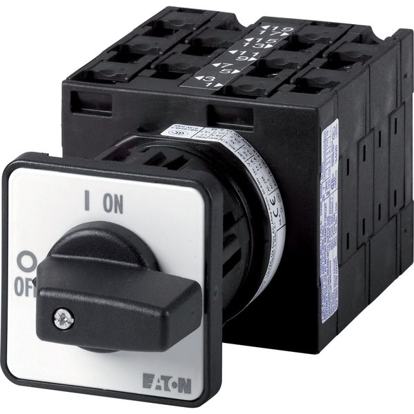 Reversing star-delta switches, T3, 32 A, center mounting, 5 contact unit(s), Contacts: 10, 60 °, maintained, With 0 (Off) position, D-Y-0-Y-D, Design image 2