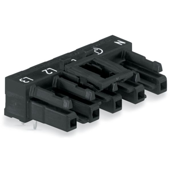 Socket for PCBs angled 5-pole black image 2