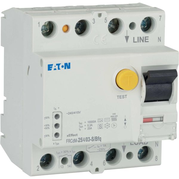 Digital residual current circuit-breaker, all-current sensitive, 25 A, 4p, 300 mA, type S/BFQ image 9
