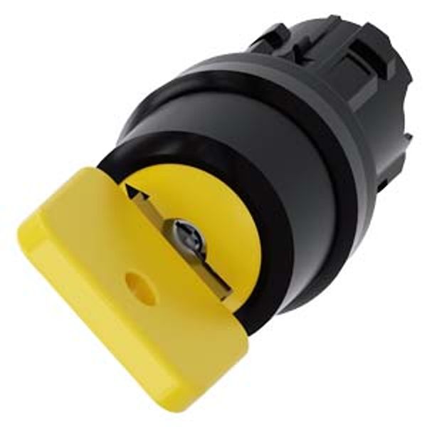 Key-operated switch O.M.R, 22 mm, round, plastic, lock number 73033, 3SU1000-4JF11-0AA0-Z X90 image 1