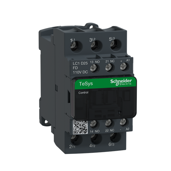 TeSys Deca contactor - 3P(3 NO) - AC-3/AC-3e - = 440 V 25 A - 110 V DC coil image 6