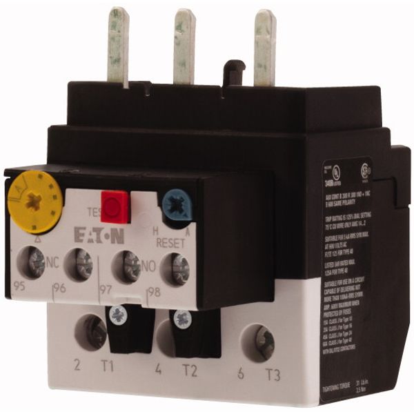 Overload relay, ZB65, Ir= 10 - 16 A, 1 N/O, 1 N/C, Direct mounting, IP00 image 3