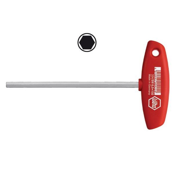 Hex nut driver with T-handle 6,0 x 125 mm image 1