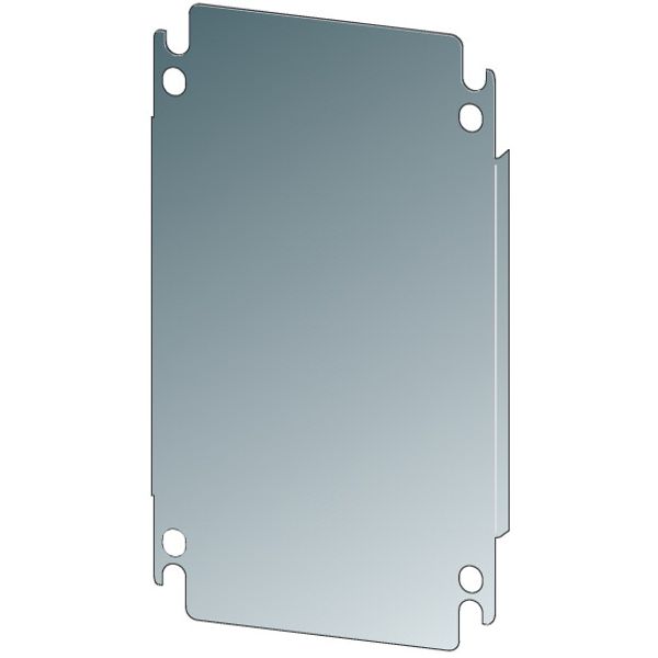 Mounting plate, galvanized, for HxW=400x400mm image 1