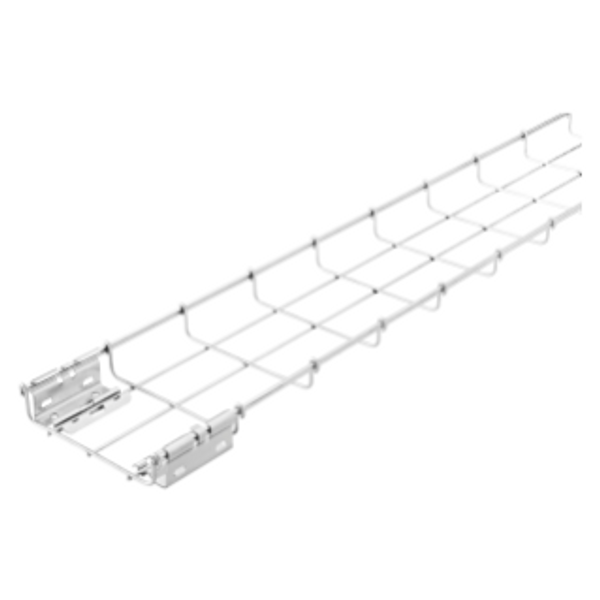 GALVANIZED WIRE MESH CABLE TRAY BFR30 - PRE-MOUNTED COUPLERS - LENGTH 3 METERS - WIDTH 100MM - FINISHING: Z100 image 1
