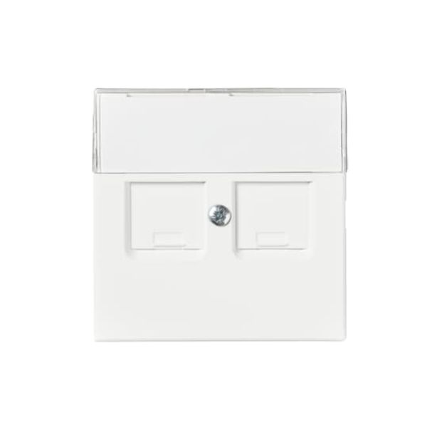 1819DC-884 Center plate Modular Jack White - Impressivo image 1