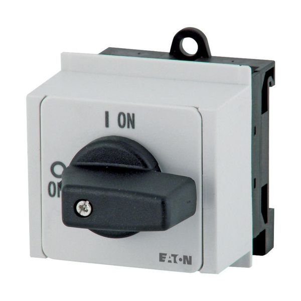 On-Off switch, P1, 32 A, service distribution board mounting, 3 pole + N, with black thumb grip and front plate image 8