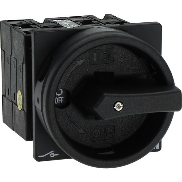 Main switch, 3 pole + N + 1 N/O + 1 N/C, 32 A, STOP function, 90 °, Lockable in the 0 (Off) position, flush mounting image 8