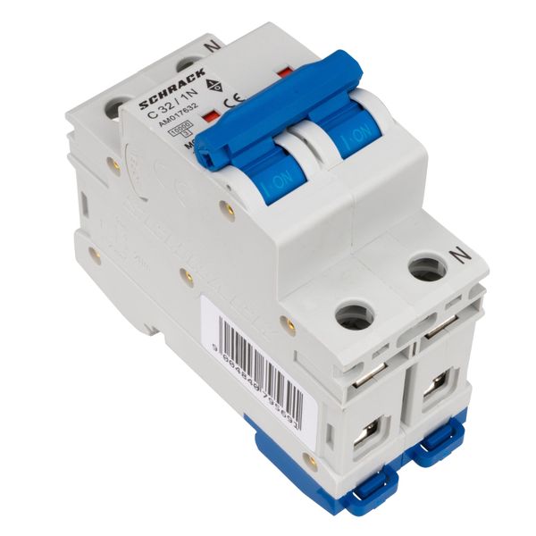 Miniature Circuit Breaker (MCB) AMPARO 10kA, C 32A, 1+N image 4