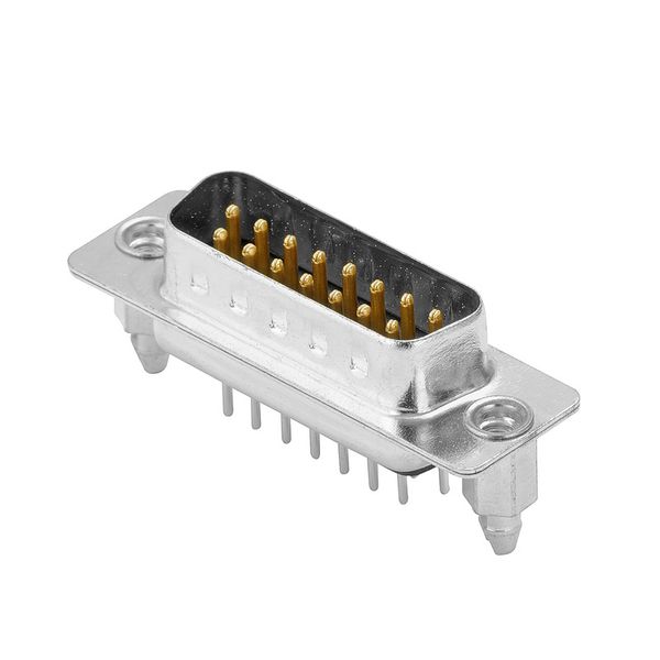 PCB plug-in connector data, Thread-nut UNC 4-40, THT solder connection image 1